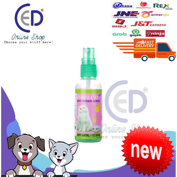 FUNGI CAT 60 ML - Obat Anti Jamur Spray Kucing