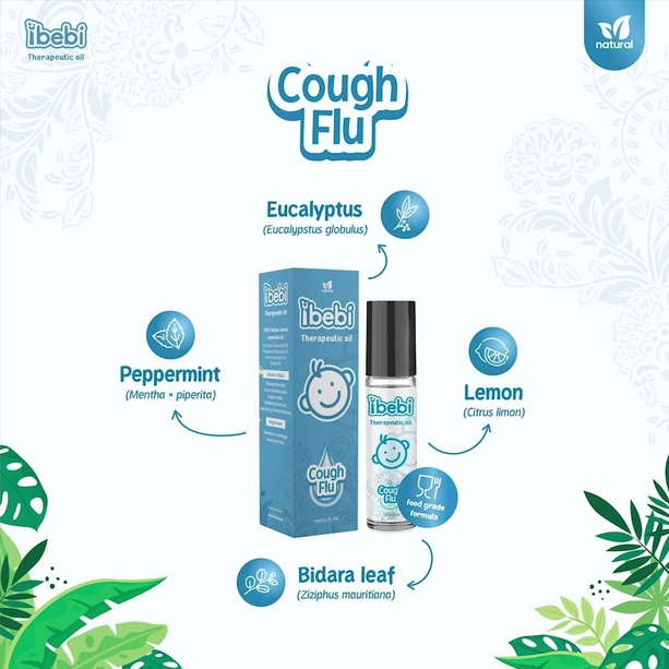 Ibebi Therapeutic Oil Cough and Flu Essential Oil 8ml