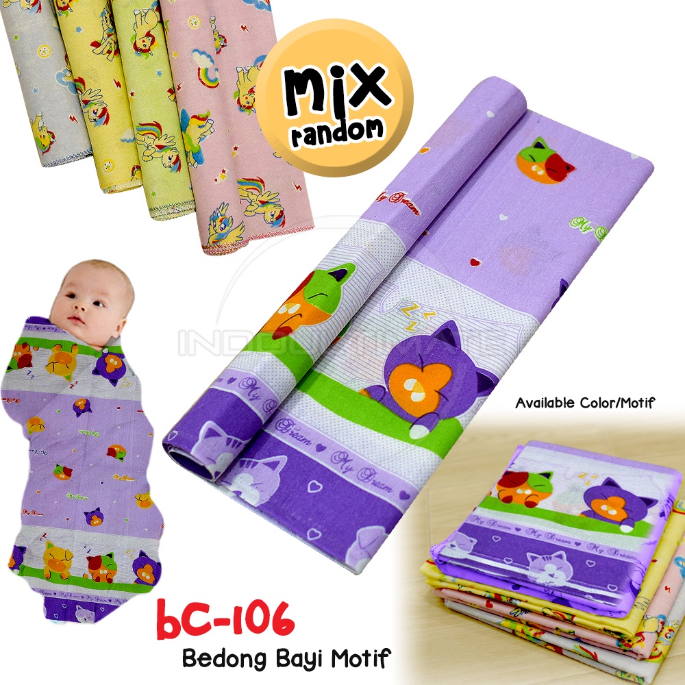 Bedong Bayi Selimut Bayi Kain VANIA [90 x 90CM]  BC-106 Alas Tidur Bayi Baru Lahir Newborn MURAH