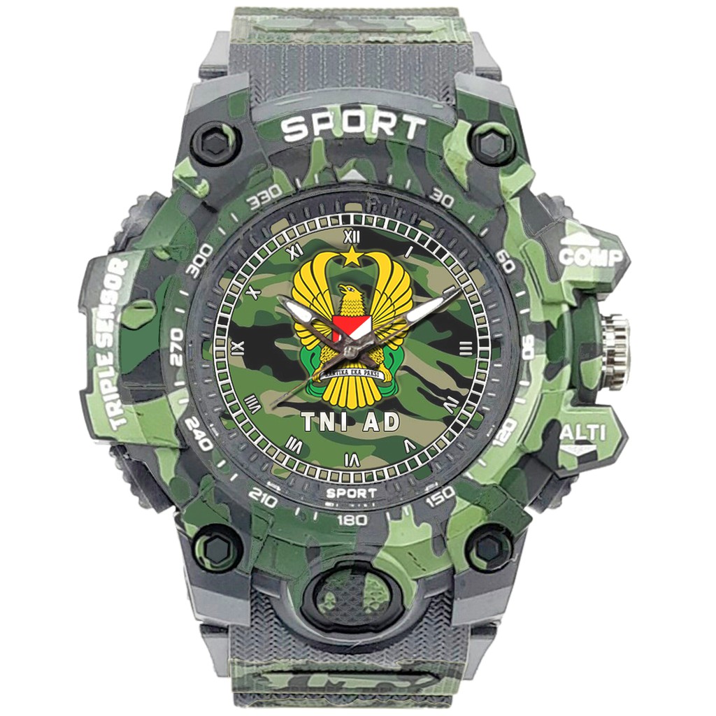 (SPECIAL EDITION) JAM TANGAN LOGO TNI-AD WATER RESISTANT NO.8