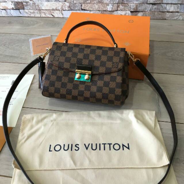 Tas LV Croisette Damier Ebene Supermirror