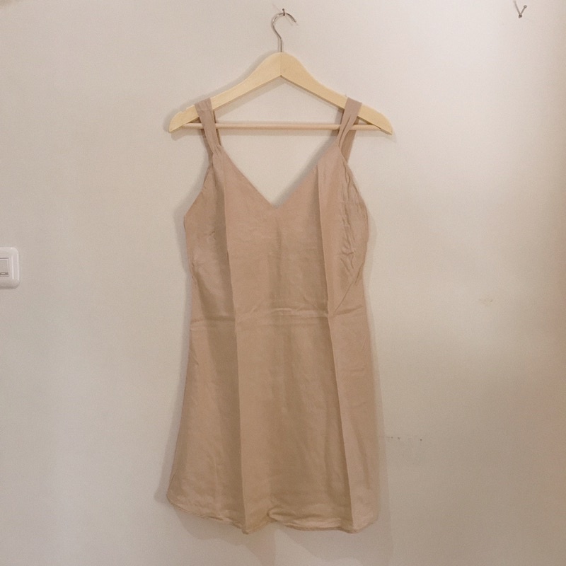 Rue De Ryu Slip Dress sutra warna wine piyama baju tidur preloved bekas thrifted