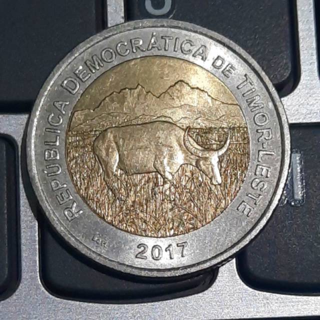KOIN TIMOR LESTE 200 CENTAVOS 2017 COIN BIMETALLIC JARANG ADA