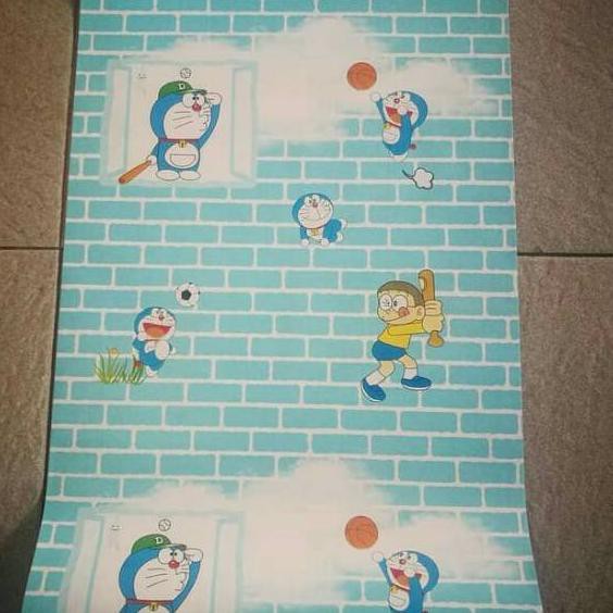 Wallpaper Dinding Doraemon Bata Biru