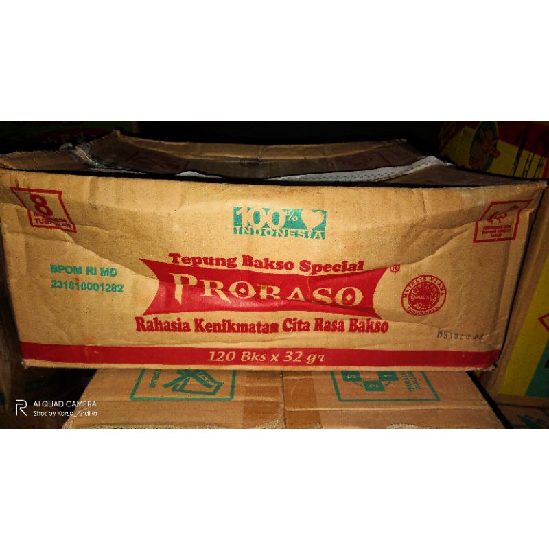 Jual Tepung Bakso Pengenyal Probaso 32 Gram 1 Dus Shopee Indonesia