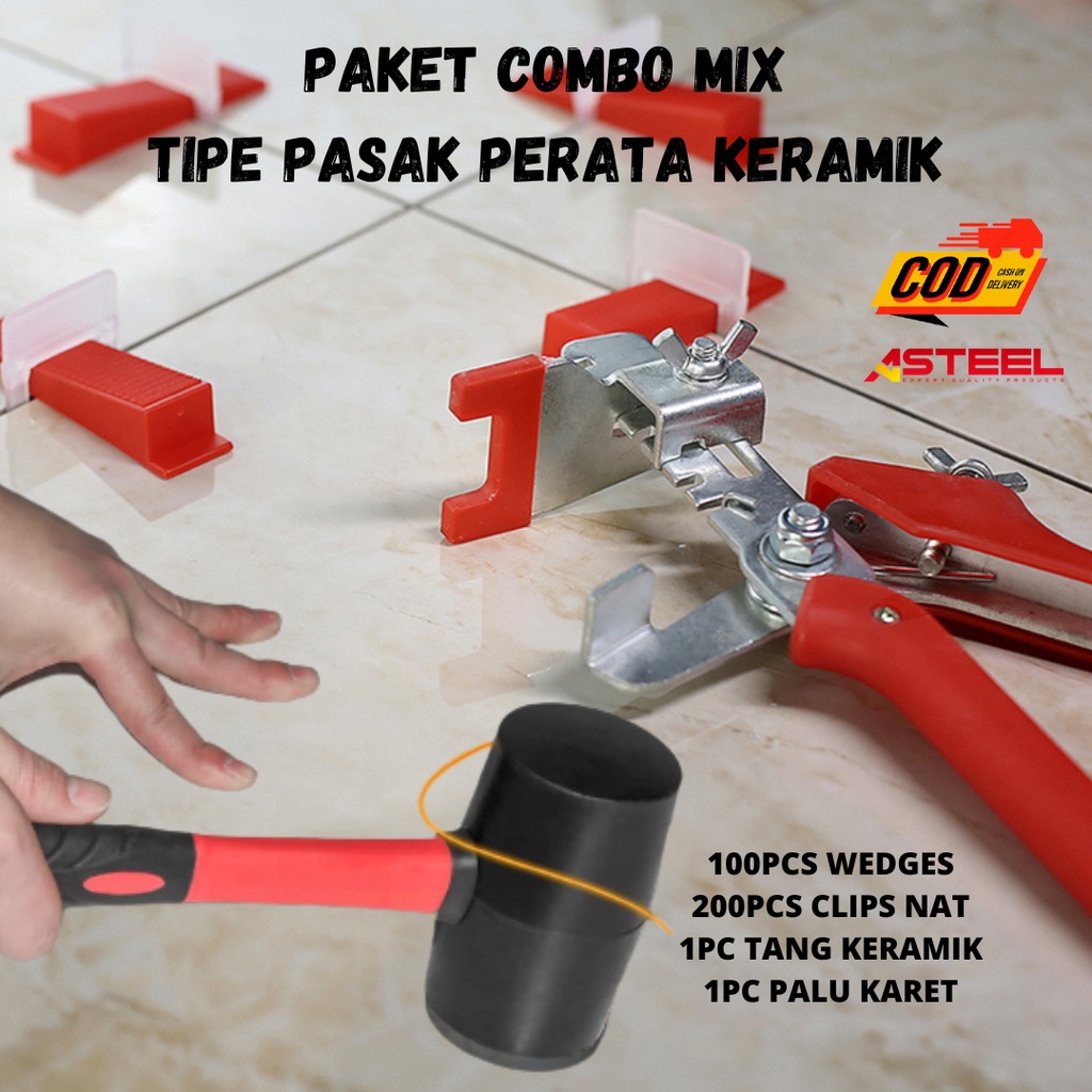 PROMO MURAH PAKET COMBO MIX LENGKAP ALAT PASANG PERATA KERAMIK TIPE PASAK - ALAT PASANG KERAMIK - ALAT PERATA KERAMIK - NAT KERAMIK - TILE LEVELING KERAMIK - SPACER KERAMIK - SPACER GRANIT - NAT GRANIT - ALAT BANTU PASANG KERAMIK  - TILE LEVELING SYSTEM