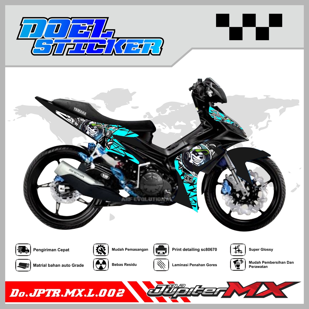 Striping JUPITER MX OLD - Sticker Striping list Variasi YAMAHA JUPITER MX OLD PANDA 002