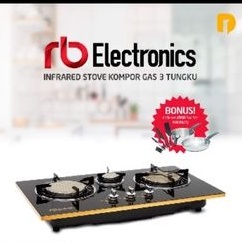 RB ELECTRONICS KOMPOR INFRARED TIGA TUNGKU