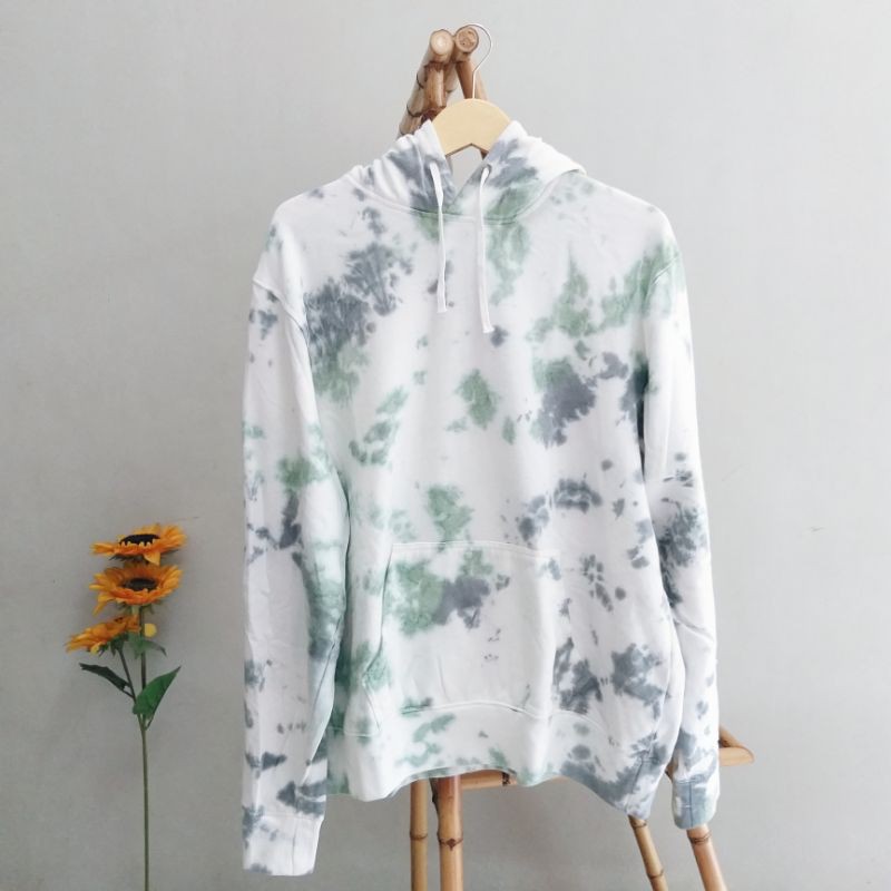 H&M Hoodie Tie Dye - Green