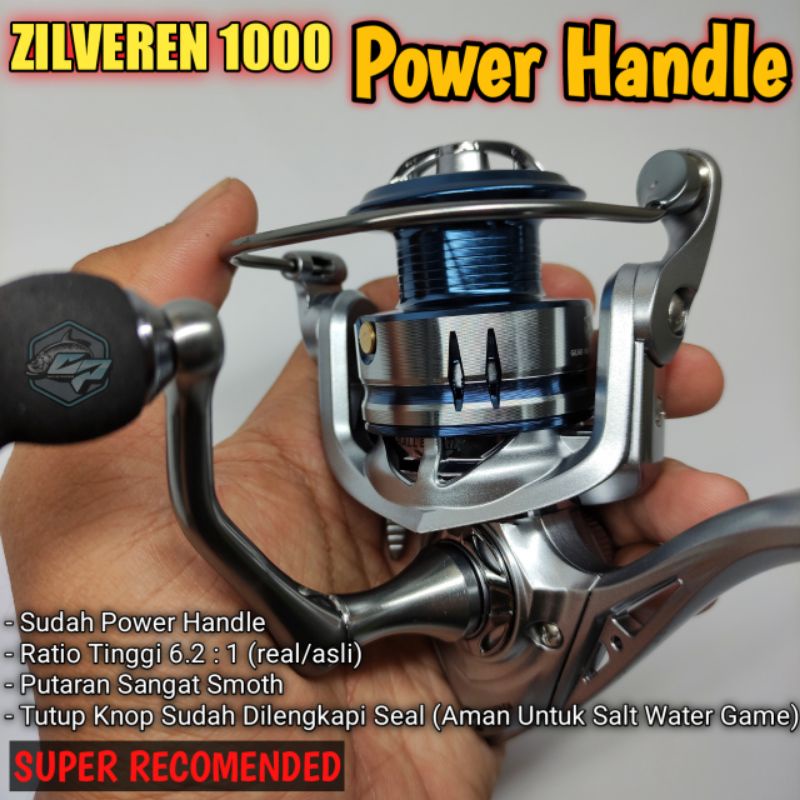 Reel Power Handle ZILVEREN 1000 / Reel UL / Reel Casting / Spining Reel