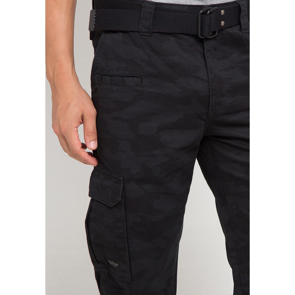 Celana Cargo Panjang Pria Asli Brand MGee 3451C Kappa 004 Black Camo