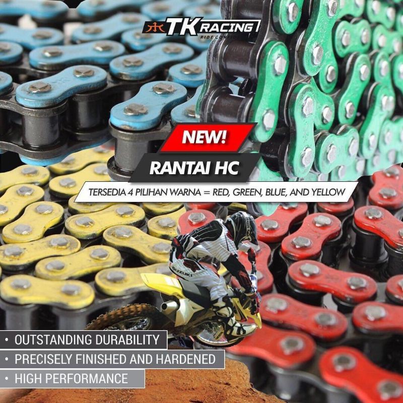 rantai klx crf dll tk racing new hc 428 140 / rantai tk racing