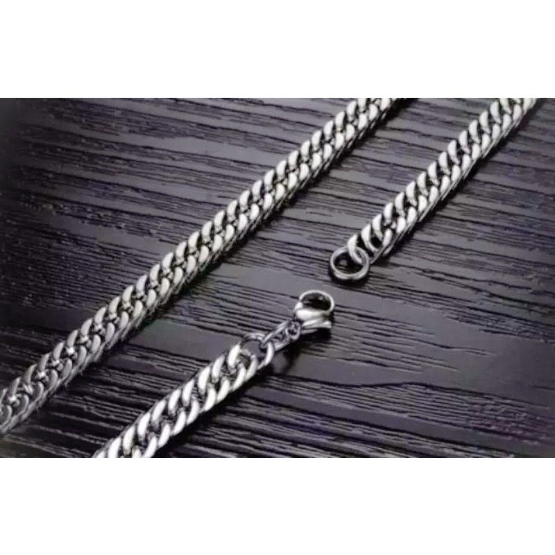 KALUNG TITANIUM PRIA MODEL RANTAI KEREN TERBARU MURAH ANTI KARAT