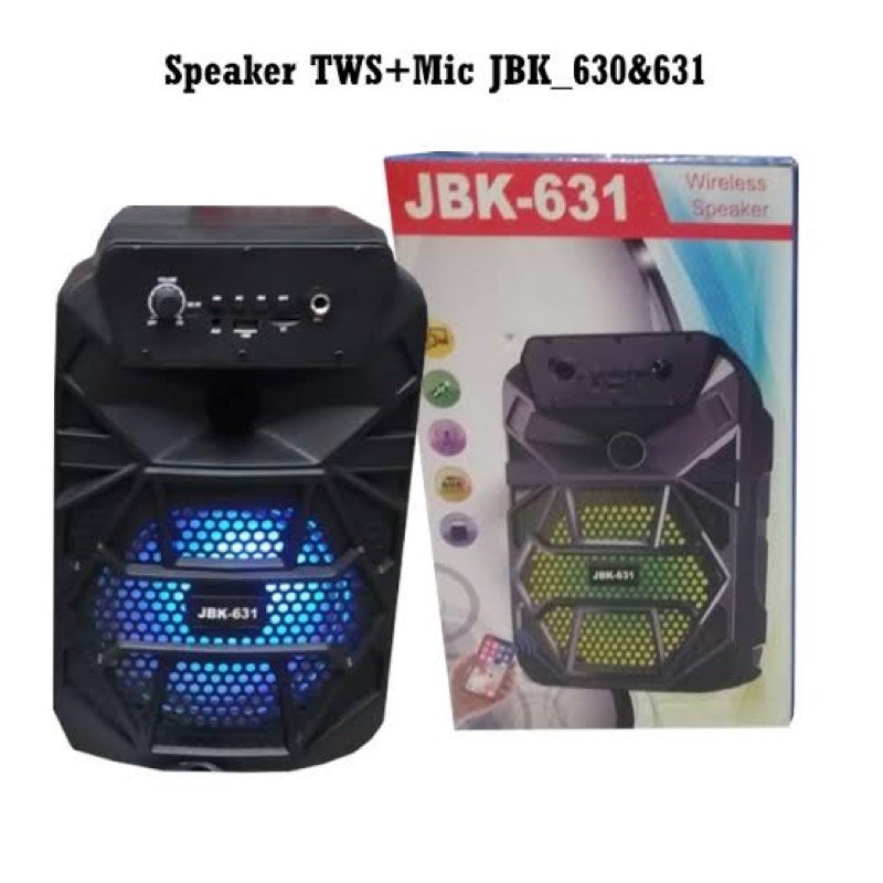 SPEAKER BLUETOOTH+MIC JBK-631 WIRELESS JBK631 SPEAKER PORTABLE SPEAKER MUSIC BOX BLUETOOTH