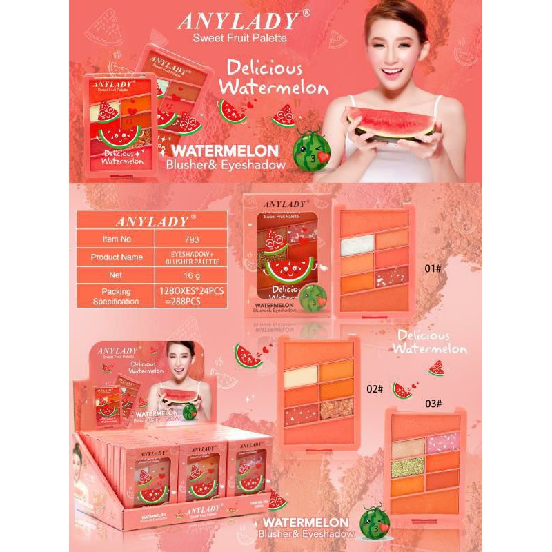 PROMO!!!EYESHADOW ANY LADY SWEET STRAWBERRY 793/997