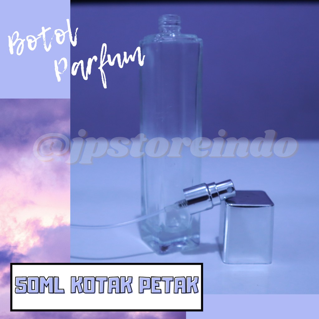 Botol Parfum 50ml KOTAK PETAK OOB // BOTOL PARFUM SPRAY PER 6 PCS