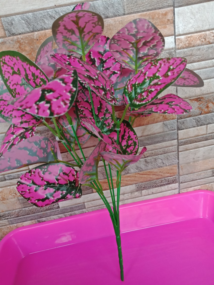 Daun Keladi Artificial Cabang 7/daun Aglonema Artificial Cabang7