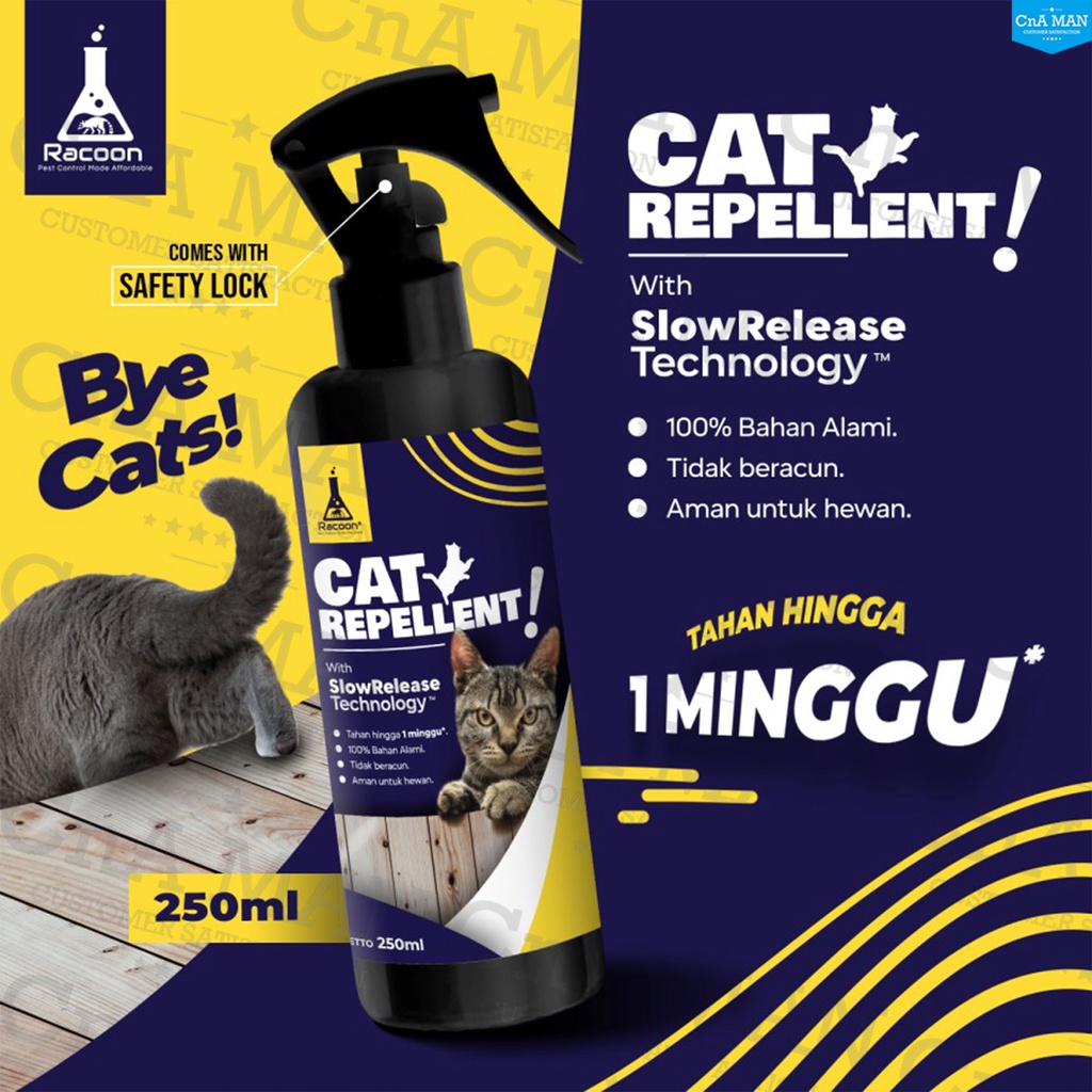 RACOON Cairan Pengusir Kucing 100% Bahan Alami Cat Repellent Anti