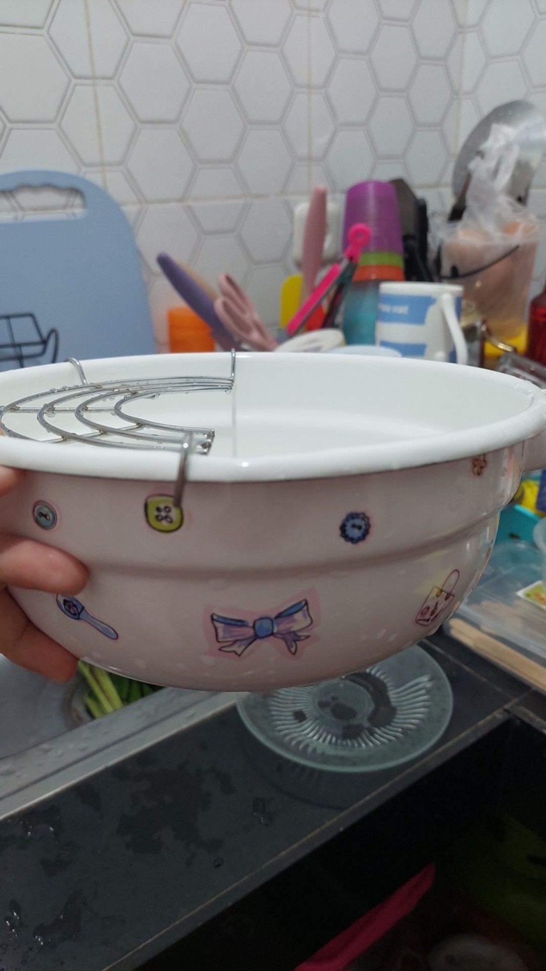 Panci Masak Goreng Enamel Tempura Nabe 20cm Chefina Kedawung Pi19-20 Pi1920