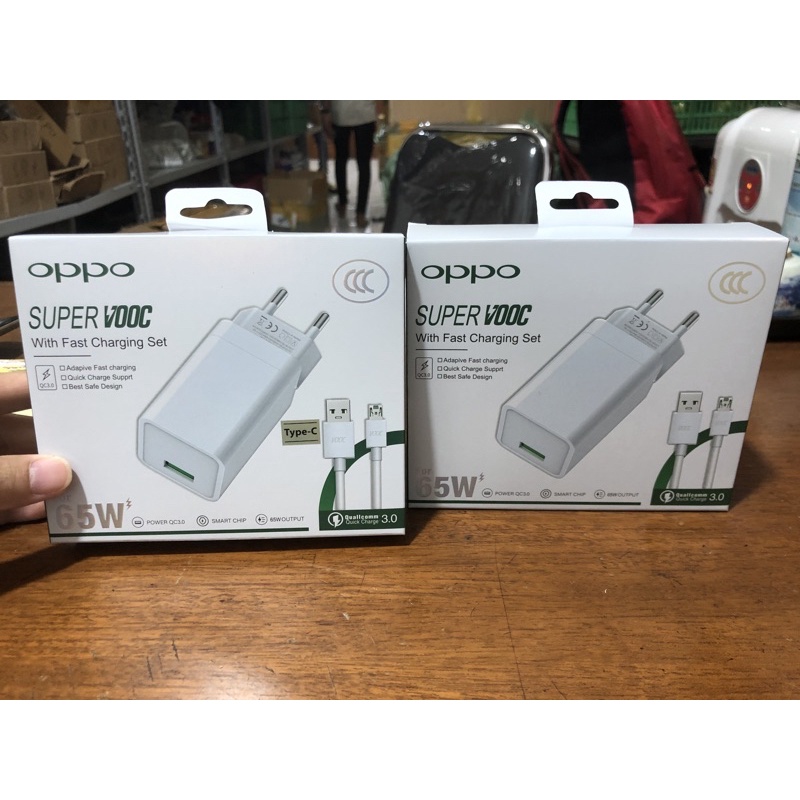 Charger Oppo Ak779 65W Super VOOC dan FAST charging Quallcomm 3.0