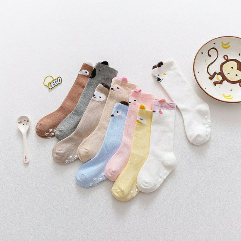 Kaos Kaki Panjang Bayi Korea Anti Slip Karakter