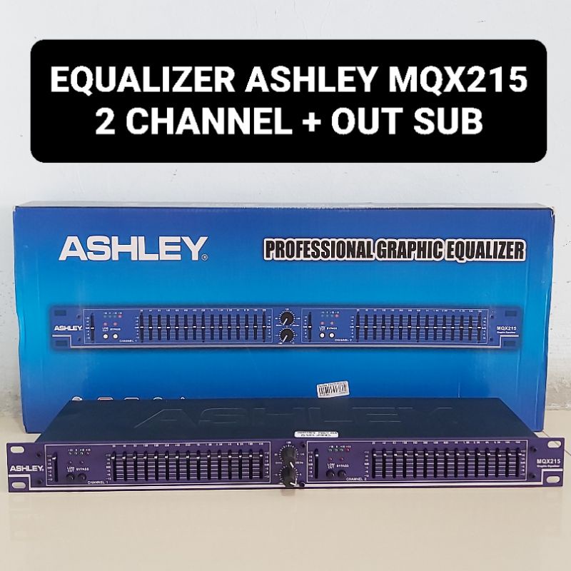 ASHLEY Equalizer MQX 215 2 Channel Plus Subwoofer Ekualiser
