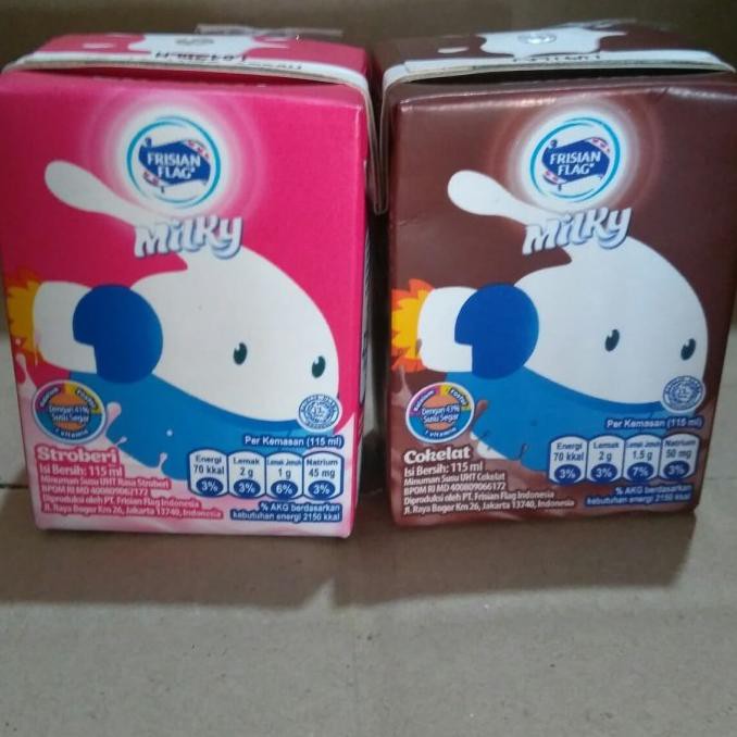 

Susu UHT Bendera Frisian Flag Milky 115 ml 36 Pcs - Coklat
