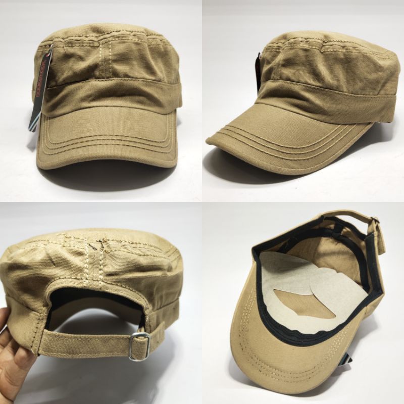 topi komando/topi militer/topi army/topi tentara/topi polos/topi casual pria wanita.