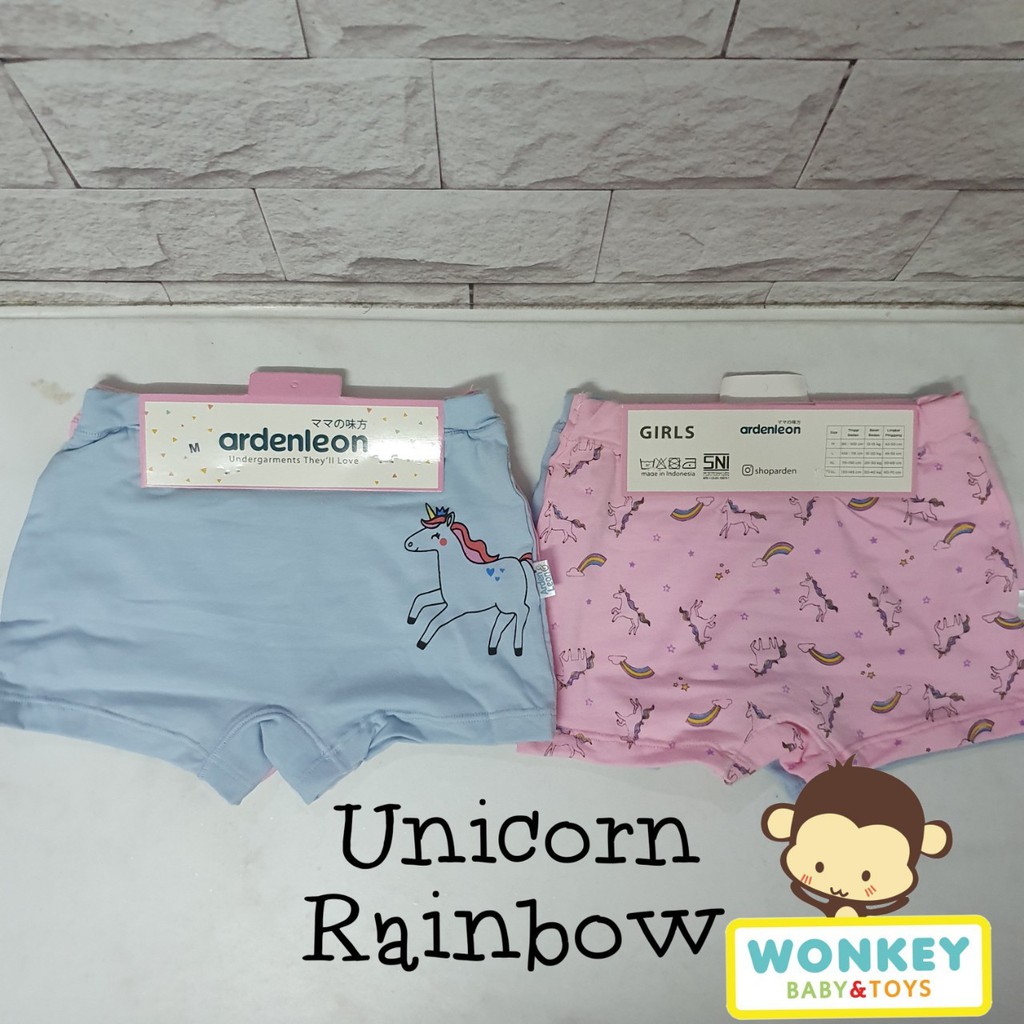 Ardenleon (2 pcs) Boxer Anak Perempuan Motif