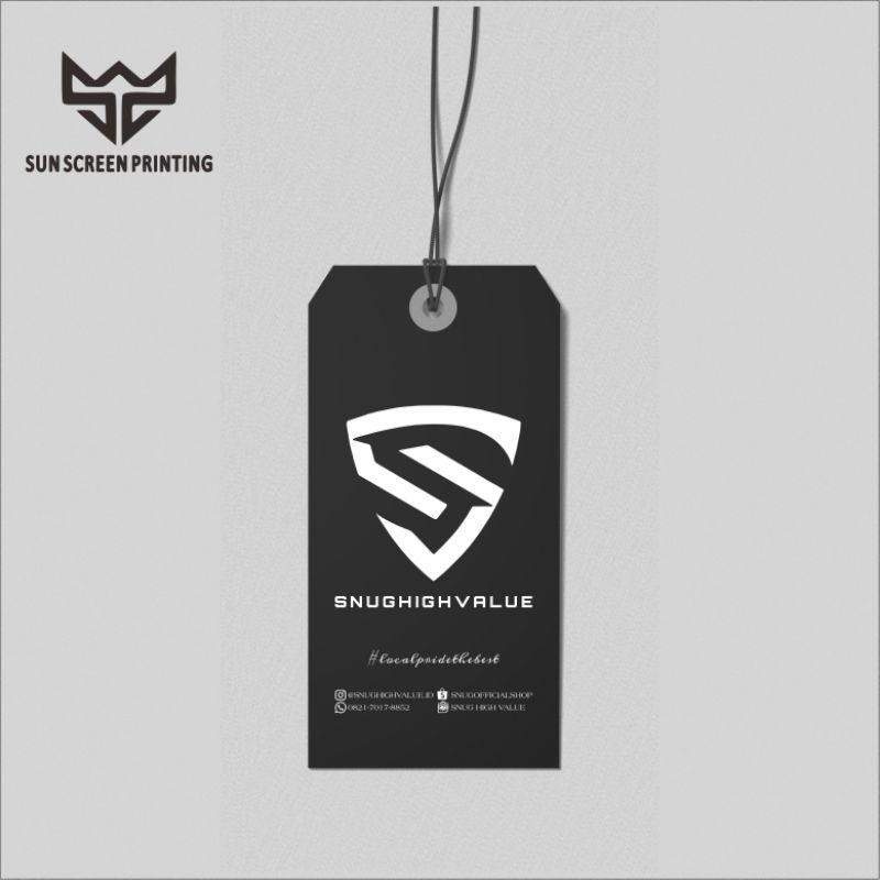 Label Hangtag Custom Baju Free Design