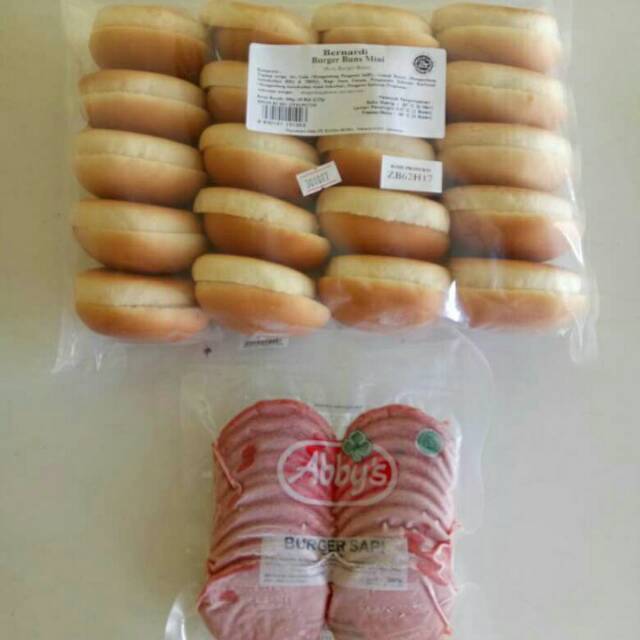 

Paketan Burger Abbys dan Roti Benardi isi 20 pcs