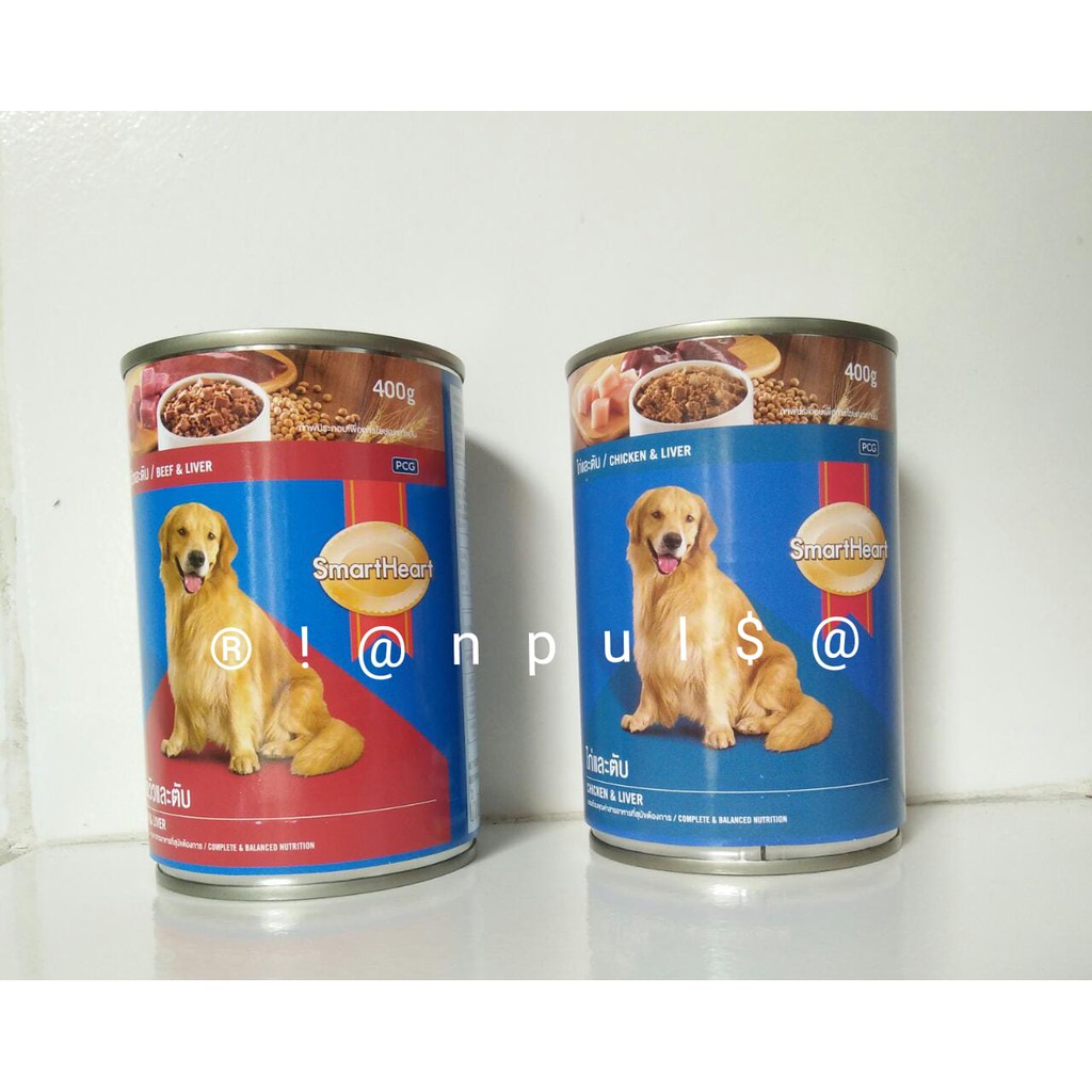 wet Pouch dog food kaleng smallbreed smart heart makanan anjing small breed roast real beef chicken liver 400g