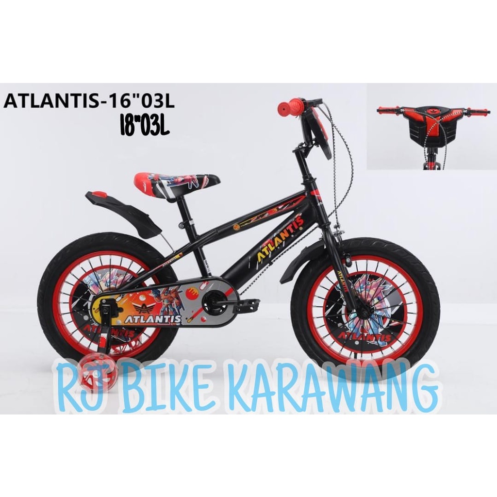 SEPEDA ANAK BMX 12 16&quot; DAN 18 ATLANTIS BMX ROBOT 12 03 L/16 03 L/18 03 L