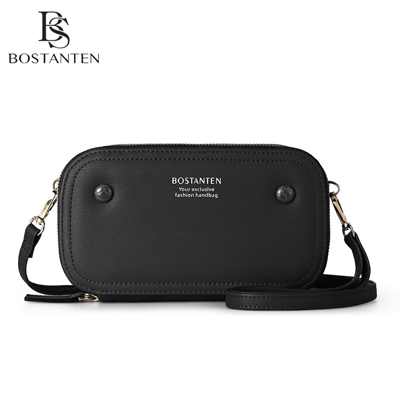 Bostanten Tas Wanita Tas Selempang Wanita Tas Bahu PU Kasual Simple Bag