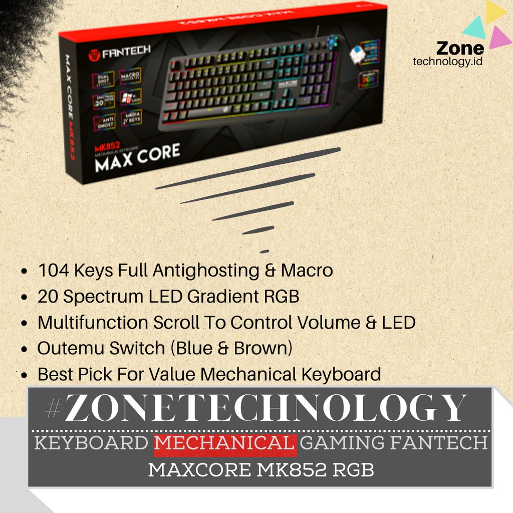 Harga fantech keyboard max core Terbaru Feb 2026 | BigGo Indonesia