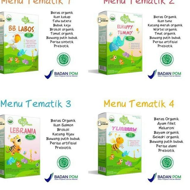 ✷ Nayz Bubur Bayi Organik - Bubur Tematik Organik - Bubur Bayi Organic 300 gram ♀