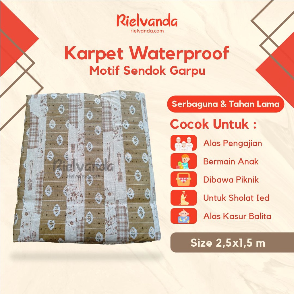 Karpet Waterproof Sendok Garpu Lipat Alas Anti Air Plastik Kamar Mandi Dapur Kitchen Aesthetic Estet