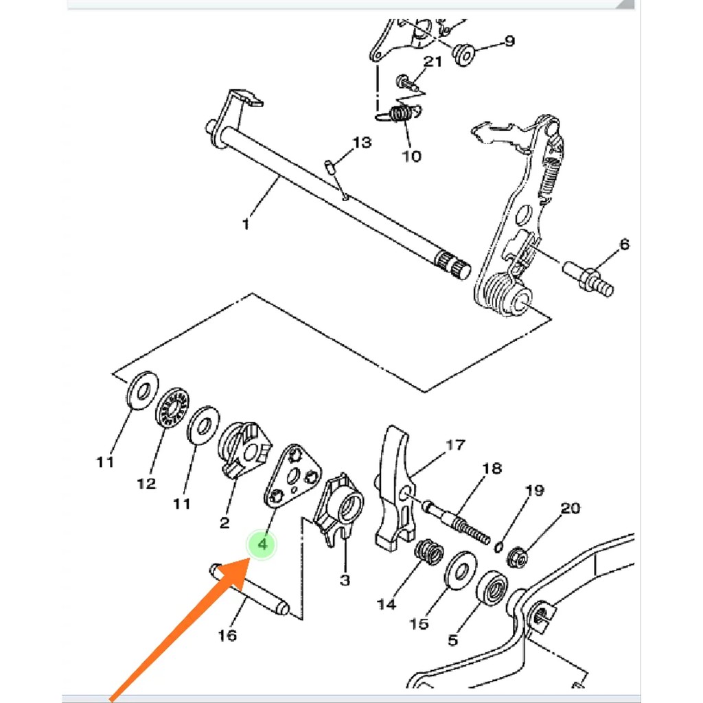 PELOR HOLDER PAWL SEGITIGA PERSENELING PERSENELENG OPERAN GIGI JUPITER MX 135 NEW 55S ORI YGP 1S7-E8181-00