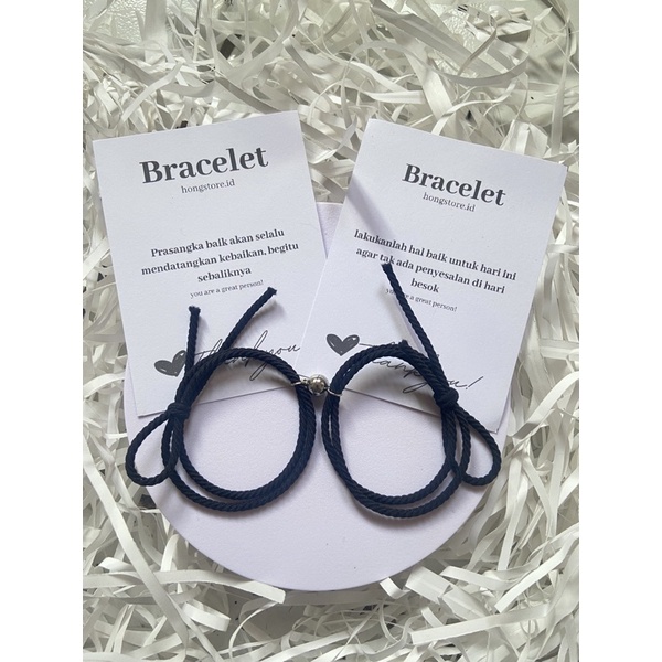 2 GELANG COUPLE MAGNET LUCU ANEKA WARNA GELANG PERSAHABATAN TALI KARET PASANGAN BESTIE