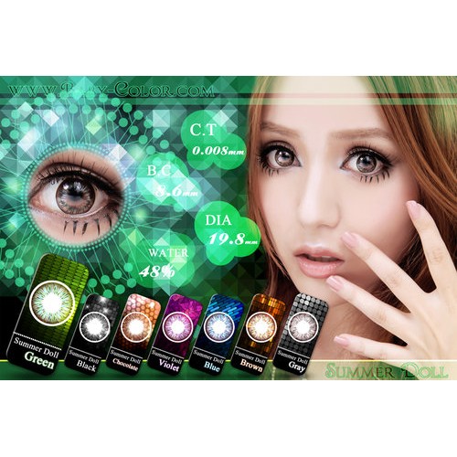 Softlens Summer Doll - Soflen Warna Bisa Minus Tinggi