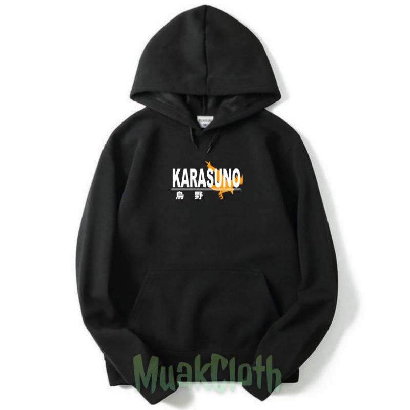 JAKET SWEATER HOODIE ANAK KARASUNO HAIKYUU ANIME - MuakCloth