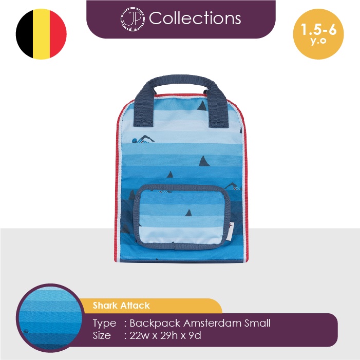 Jeune Premier - Tas Sekolah - Jack Piers Collection - Shark Attack - Backpack Amsterdam Small
