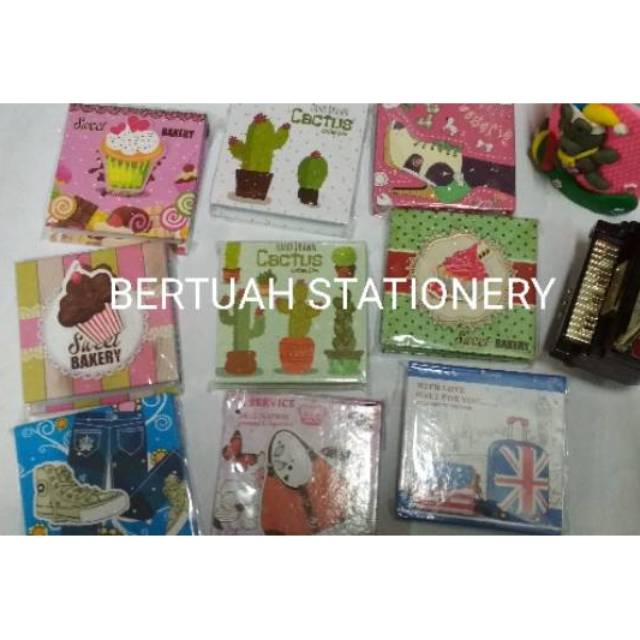 

MEMO NOTES MINI LUCU BERGAMBAR BERWARNA KUE CAKE KAKTUS TRAVEL