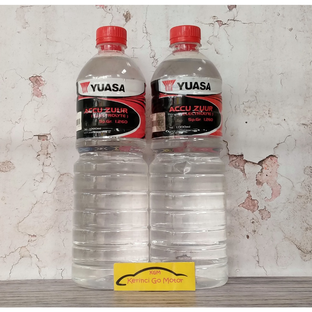 YUASA AIR AKI ZUUR 1L AIR ACCU ZUUR ELECTROLYTE 1L BATTERY WATER