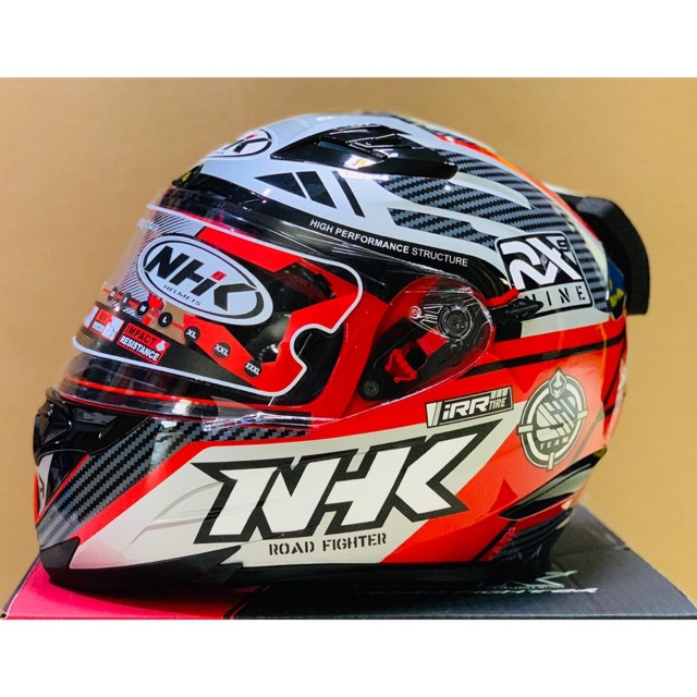 NHK RX9 RACER X BLACK RED GLOSSY