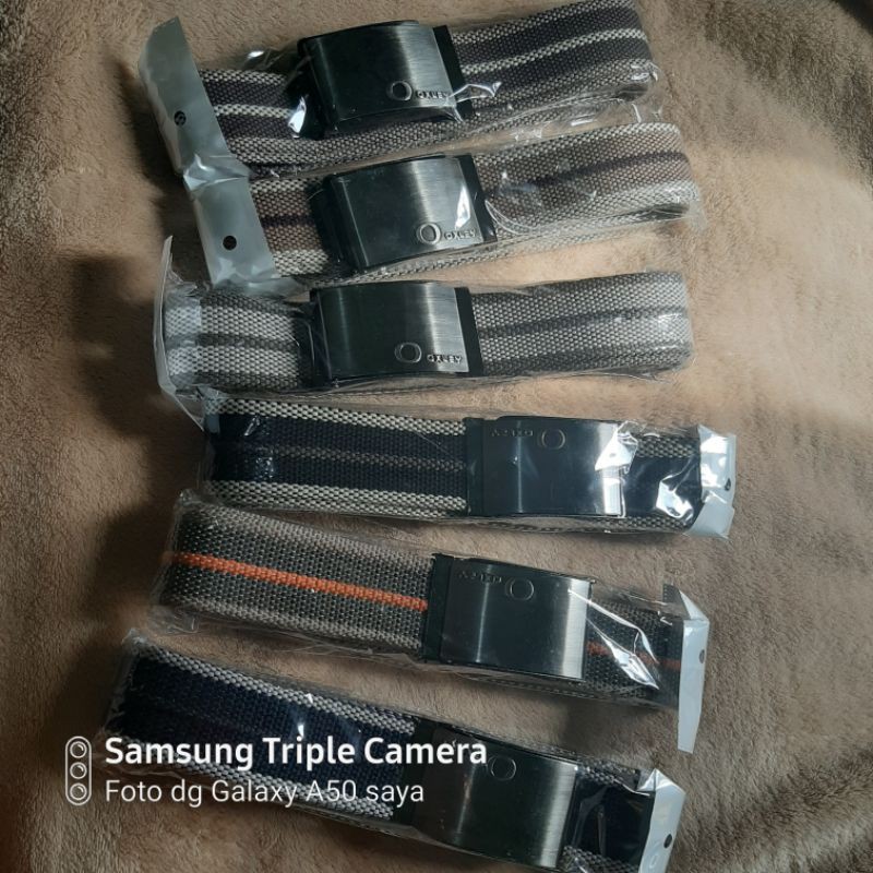 SABUK KANVAS/GESPER STAINLESS/SABUKBRANDED/SABUK KAIN MOTIF SALUR