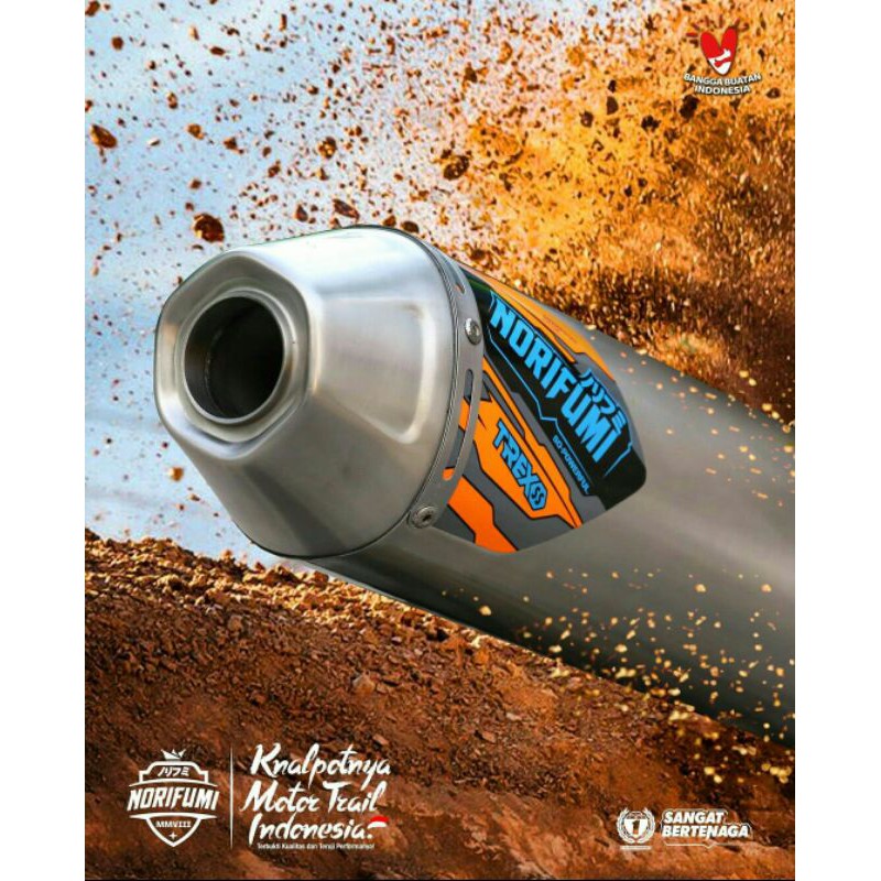 Knalpot Norifumi Original KLX 230 Trex Stainless