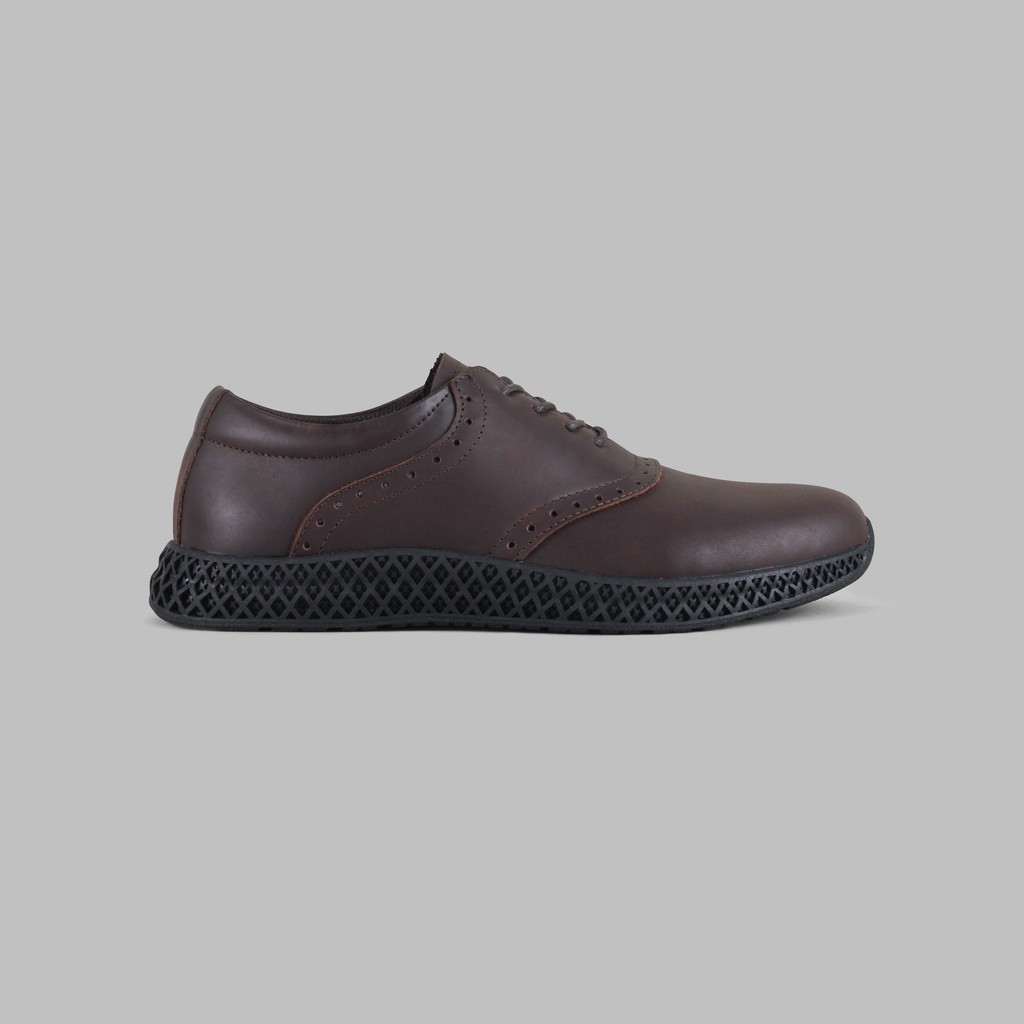 ARTAP Footwear - Sepatu Sneakers Pria Kulit Asli - Kluet CH Brown Black Sole