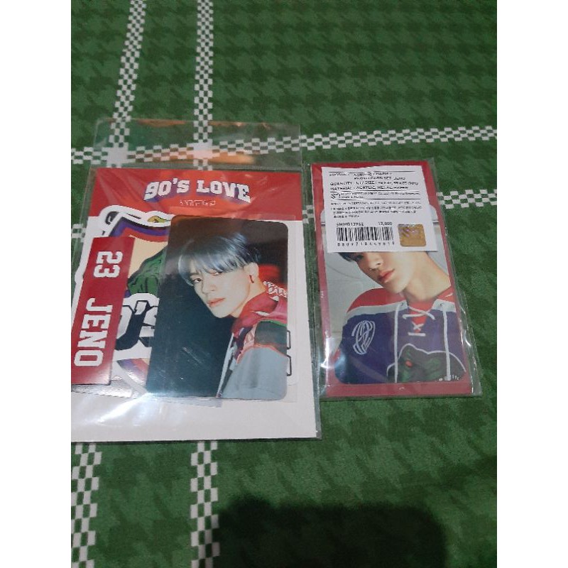 [baca desc] jeno luggage sticker set acrylic charm 90s love pc photocard keyring sticker nct dream