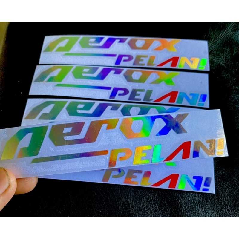 Sticker Stiker motor cutting Aerox Pelan Hologram